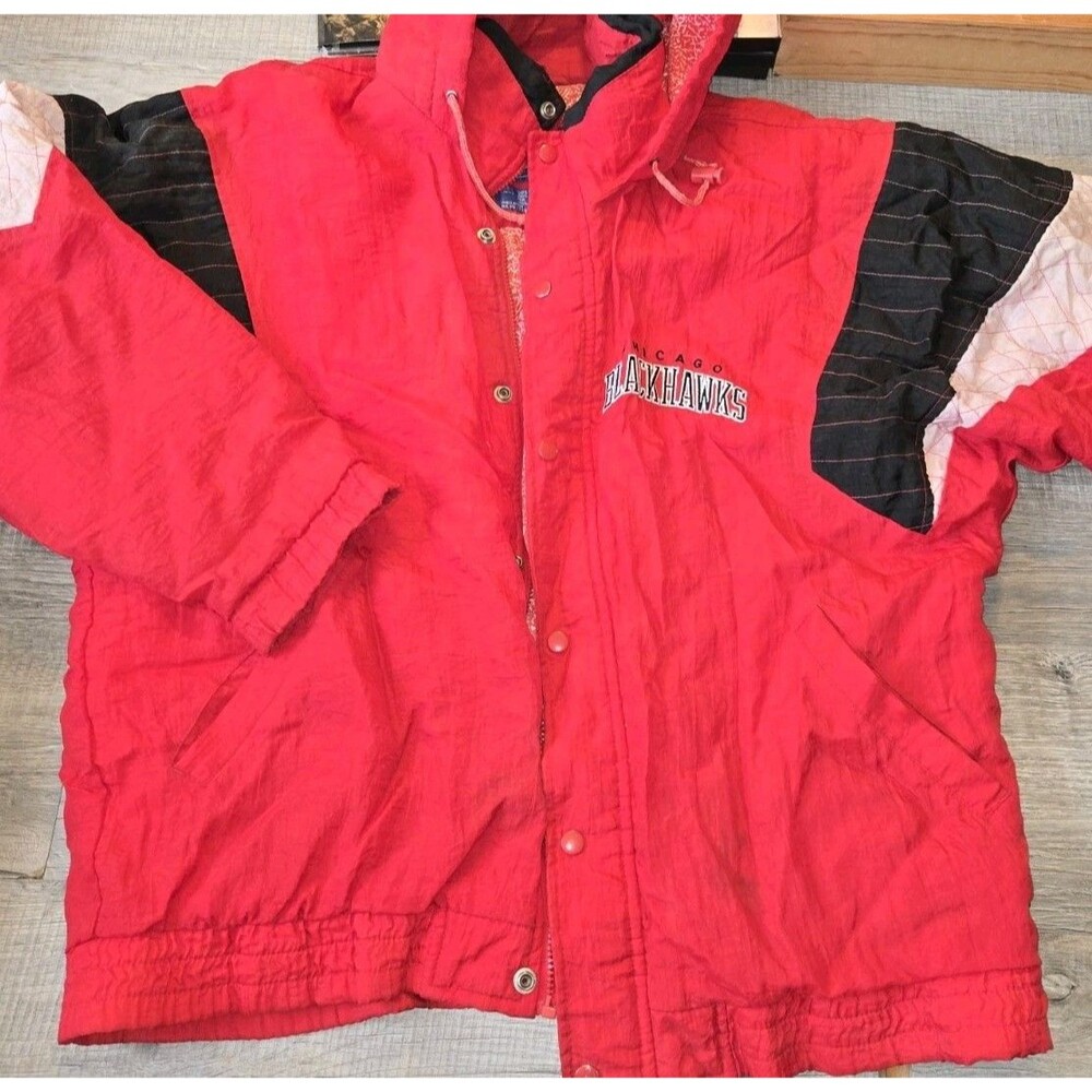 Vintage Chicago Blackhawks Starter Parka 90-91’ NHL Hockey Men's Size L